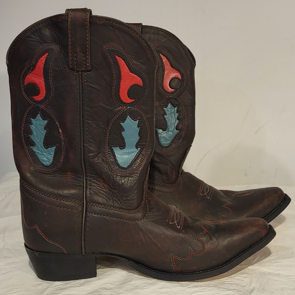 🧧Price Drop.....SMOKEY MOUNTAIN women's leather western boots